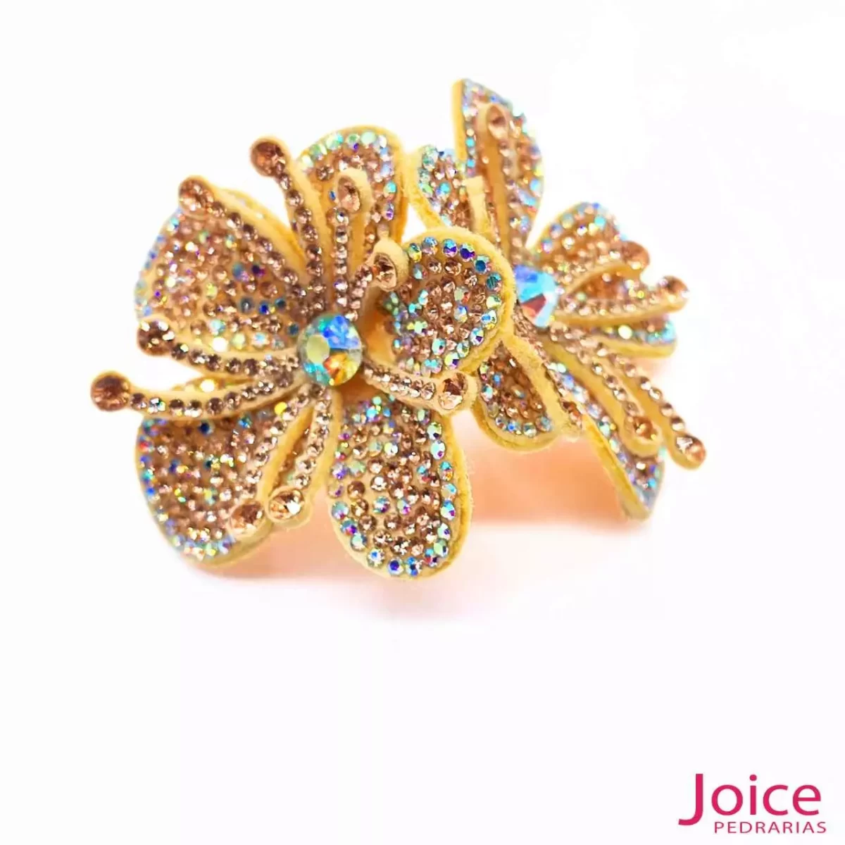 Aplique Flor Com Strass De Cristal 55mm C/10-Unidades Ref:20-315 - Imagem 5