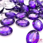 Oval Base Irregular Acrilico 18mm x 25mm C/200-unidades - Imagem 17