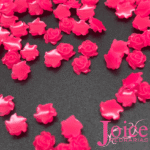 Mini Rosa 3D-5mm Resina  leitosa C/5000 Unidades - Imagem 2