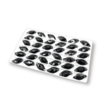 Imitação Swarovski Formato Irregular Base Reta Com Furo 9mm × 20mm C/144unidades - Imagem 4