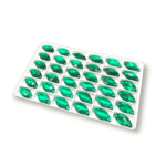 Imitação Swarovski Formato Irregular Base Reta Com Furo 9mm × 20mm C/144unidades - Imagem 7
