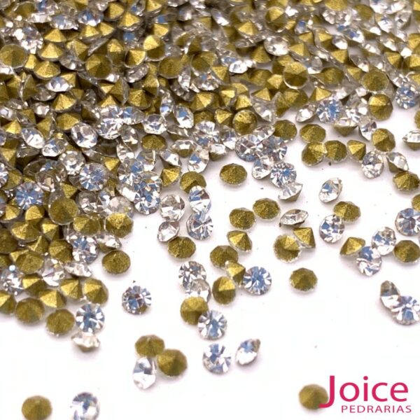 Strass Chinês Cristal Base Cônica Redondo