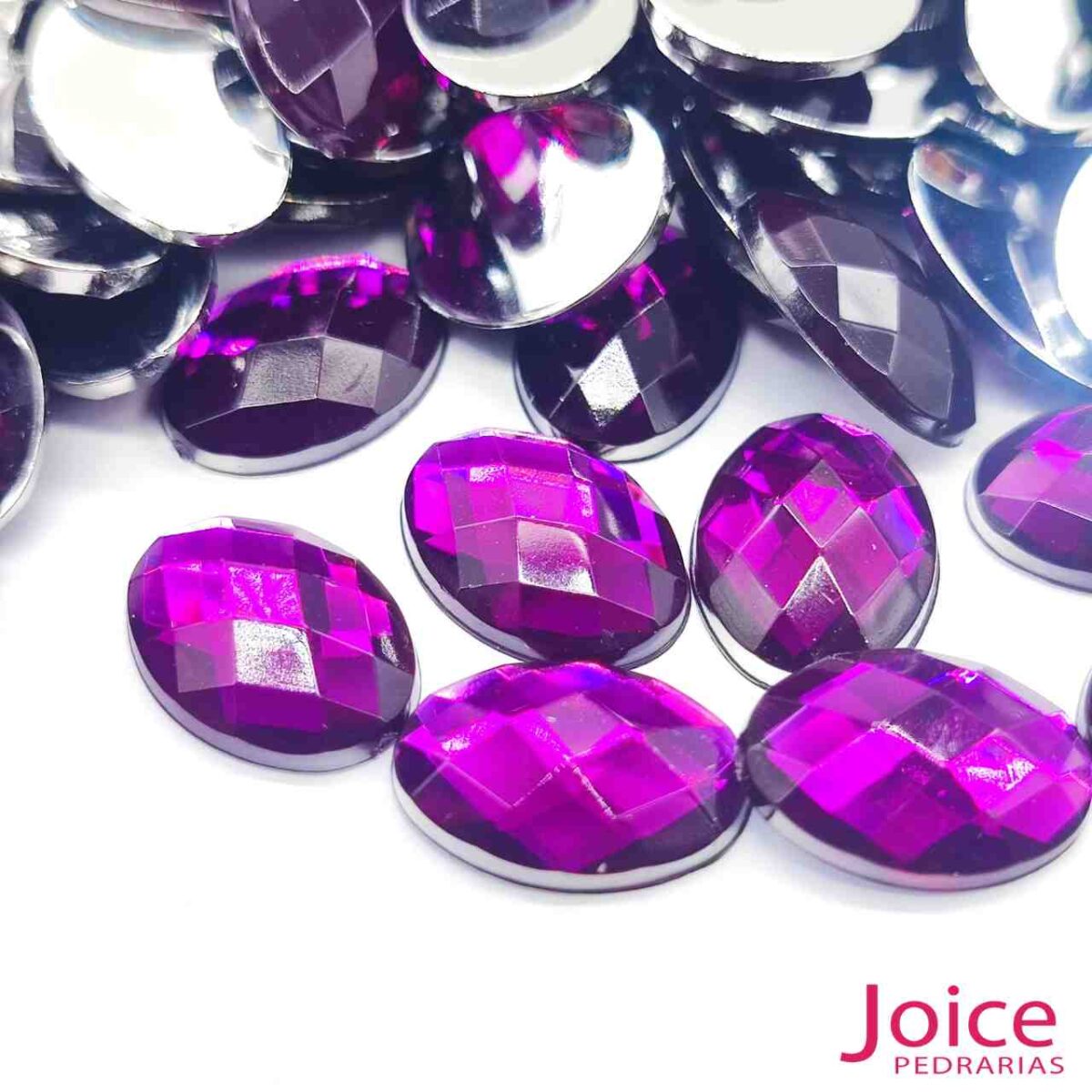 Sextavado Oval 10mm X 14mm Acrílico C/1000Unidades - Imagem 36