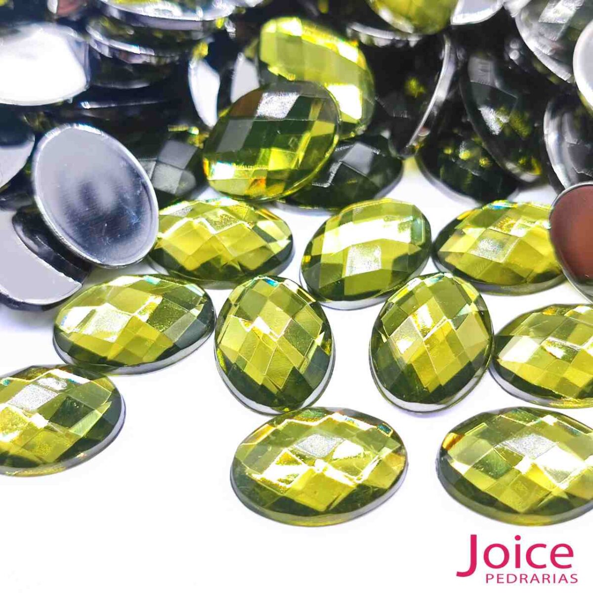 Sextavado Oval 10mm X 14mm Acrílico C/1000Unidades - Imagem 38