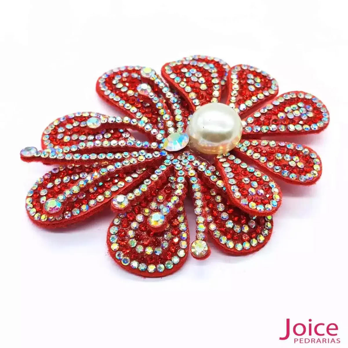 Aplique Flor Com Strass e Pérola De Cristal 70mm X 84mm C/10-Unidades Ref:23-980 - Imagem 13