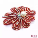 Aplique Flor Com Strass e Pérola De Cristal 70mm X 84mm C/10-Unidades Ref:23-980 - Imagem 13