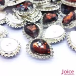 Gota Cristal Imitação Swarovski Com Strass Base De Aço C/200unidades - Imagem 42