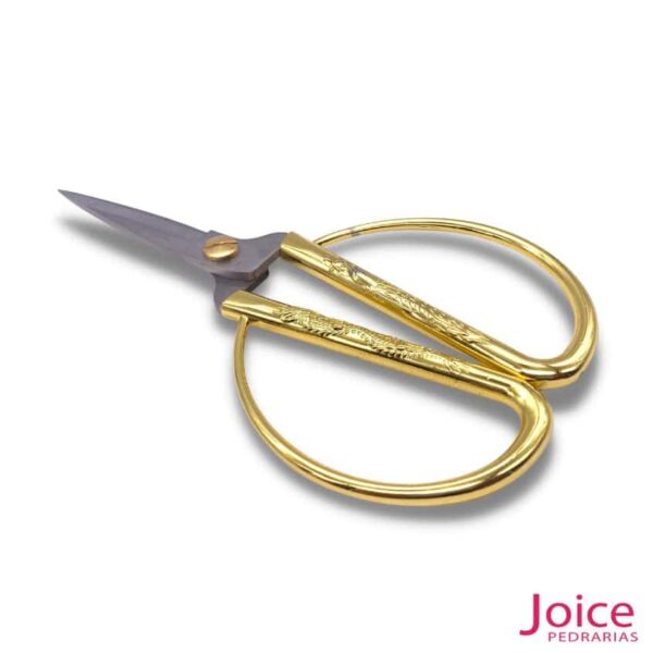 Tesoura De Metal Dourado Uso Geral 17cm