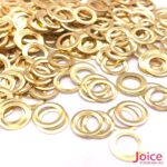 Ilhós com arruela  6mm x 10mm x3.7mm dourado c/1000Un - Imagem 2