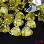 Chaton Triângulo Diamante Acrílico Base Reta 12mm x 12mm C/1000-Unidades - Imagem 4
