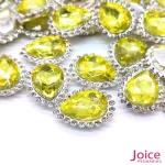 Gota Cristal Imitação Swarovski Com Strass Base De Aço C/200unidades - Imagem 33