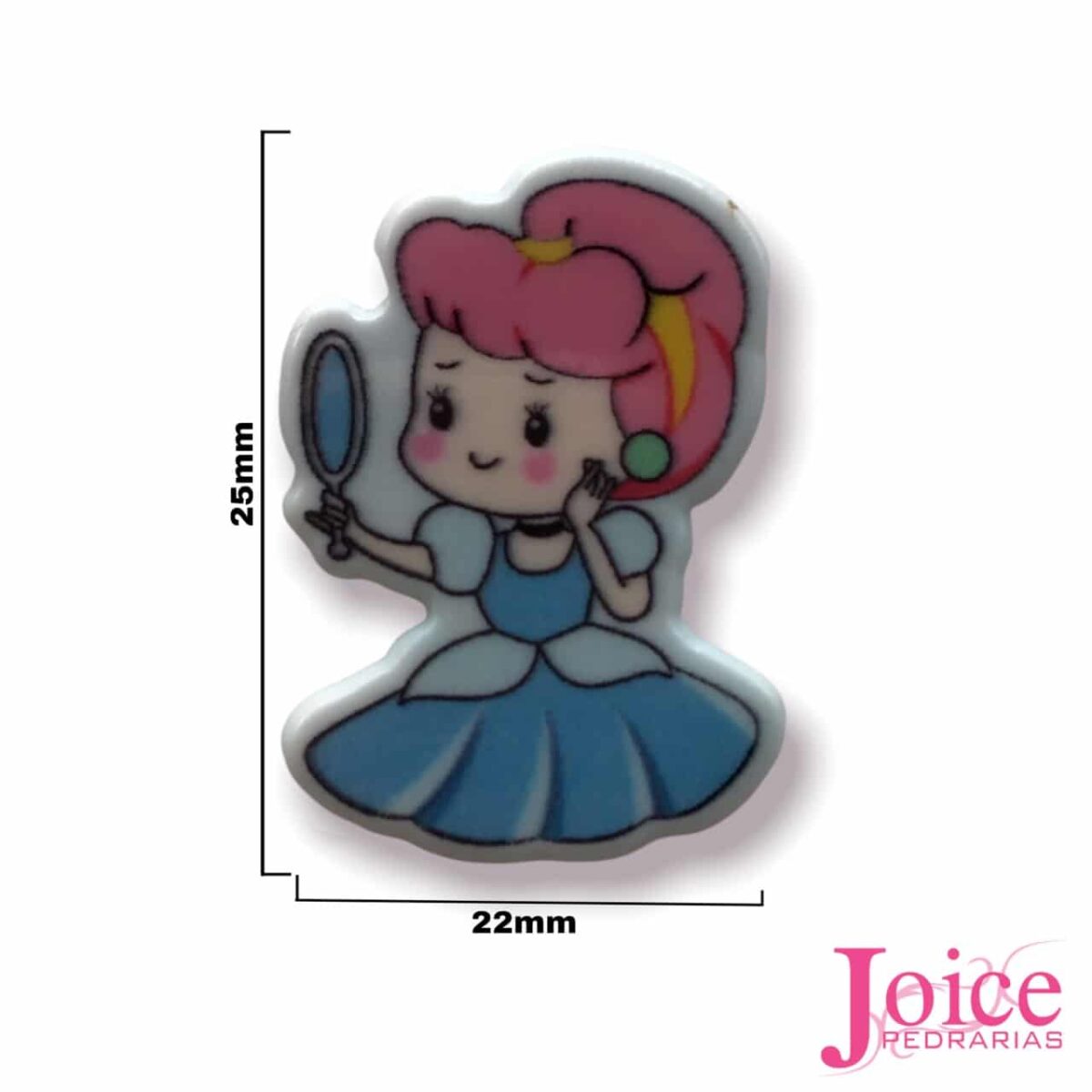 Aplique Mocinha Vaidosa 22mm x 25mm c/200 unidades Ref-2203 - Imagem 1