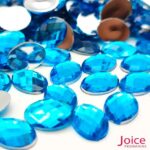 Sextavado Oval 10mm X 14mm Acrílico C/1000Unidades