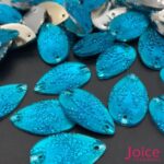 Chaton Gota Resina Cascalho Base Reta Com Furo 15mm X 26mm C/200unidades - Imagem 6