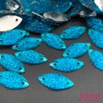 Chaton Navete Resina Cascalho Base Reta Com Furo 7mm X 15mm C/1000unidades - Imagem 3