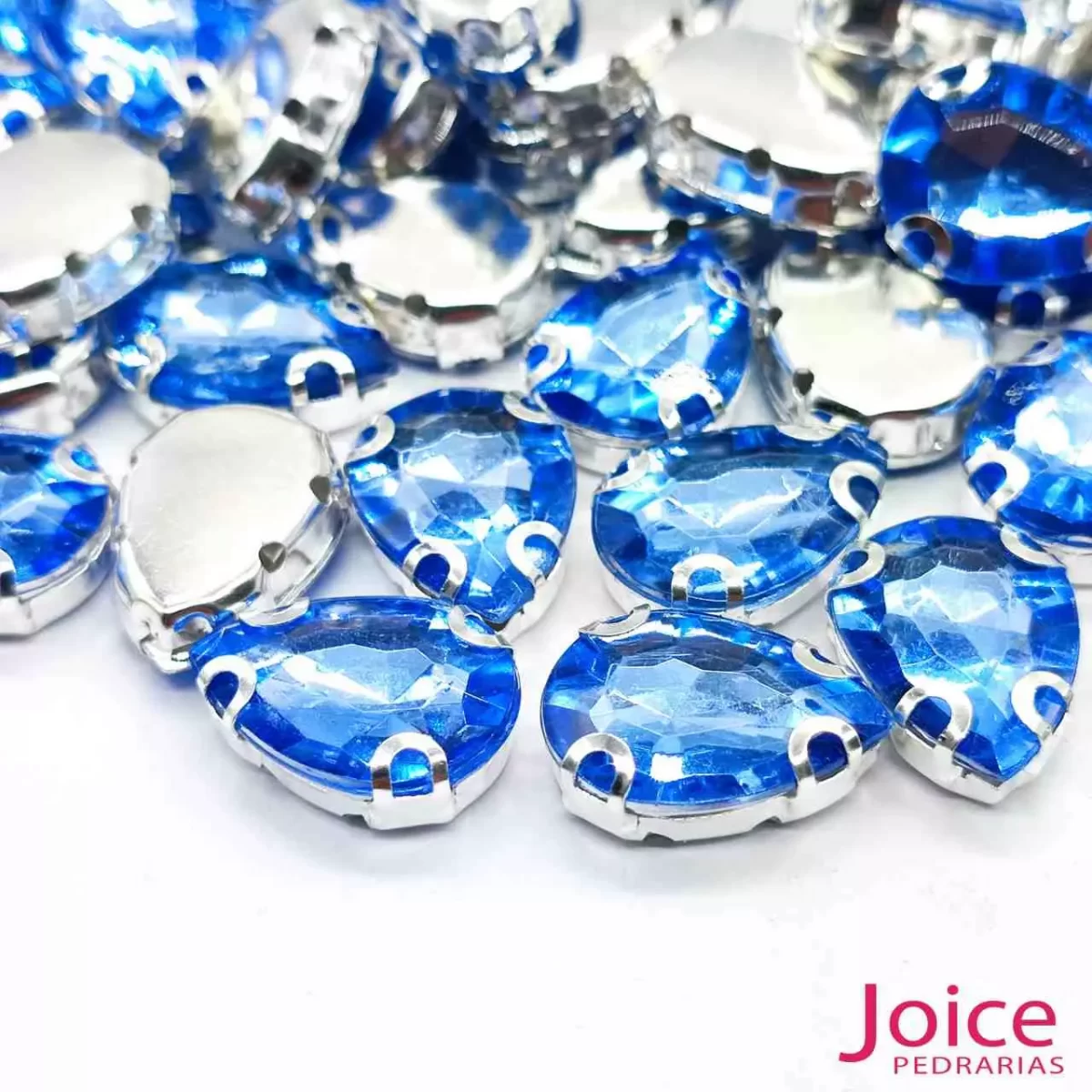 Pedra Engrampada Gota 13mm X 18mm Com Base De Aço C/200-Unidades - Imagem 8