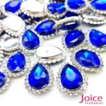 Gota Cristal Imitação Swarovski Com Strass Base De Aço C/200unidades - Imagem 3