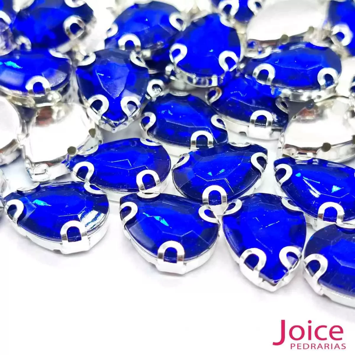 Pedra Engrampada Gota 13mm X 18mm Com Base De Aço C/200-Unidades - Imagem 5