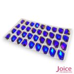 Imitação Swarovski formato irregular Base Reta Com furo 14mm X 17mm C/96Unidades - Imagem 12