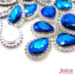 Gota Cristal Imitação Swarovski Com Strass Base De Aço C/200unidades - Imagem 39