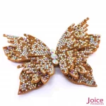 Aplique Borboleta Com Strass De Cristal 75mm X 110mm C/5-Unidades Ref:23-A148