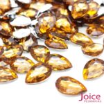 Gota Base Irregular Acrilico 10mm x 14mm C/1000Un