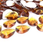 Chaton Rivoli Gota Resina 13mm X 18mm Base Reta C/300Unidades