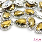 Gota Cristal Imitação Swarovski Com Strass Base De Aço C/200unidades - Imagem 40
