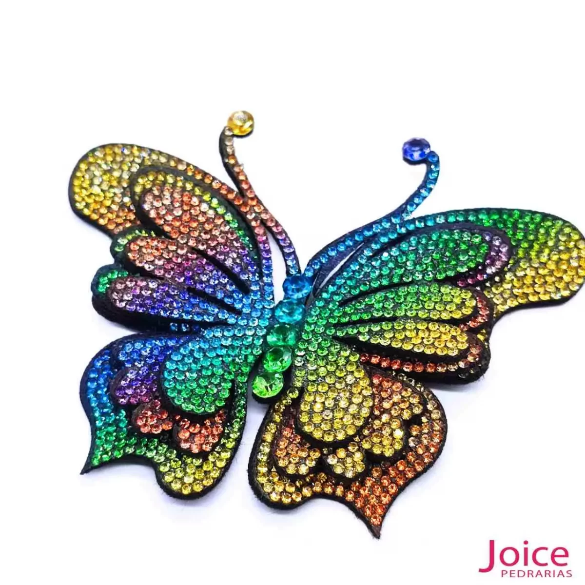 Aplique Borboleta Com Strass De Cristal 90mm x 100mm C/5-Unidades Ref:22-607 - Imagem 10