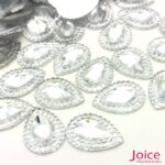 Indiana Gota Resina Base Reto Para Colagem 13mm X 18mm C/300Unidades - Imagem 12