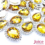 Gota Cristal Imitação Swarovski Com Strass Base De Aço C/200unidades - Imagem 8