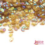 Gota Com Glitter Sextavado AB 4mm X 6mm c/10000Un