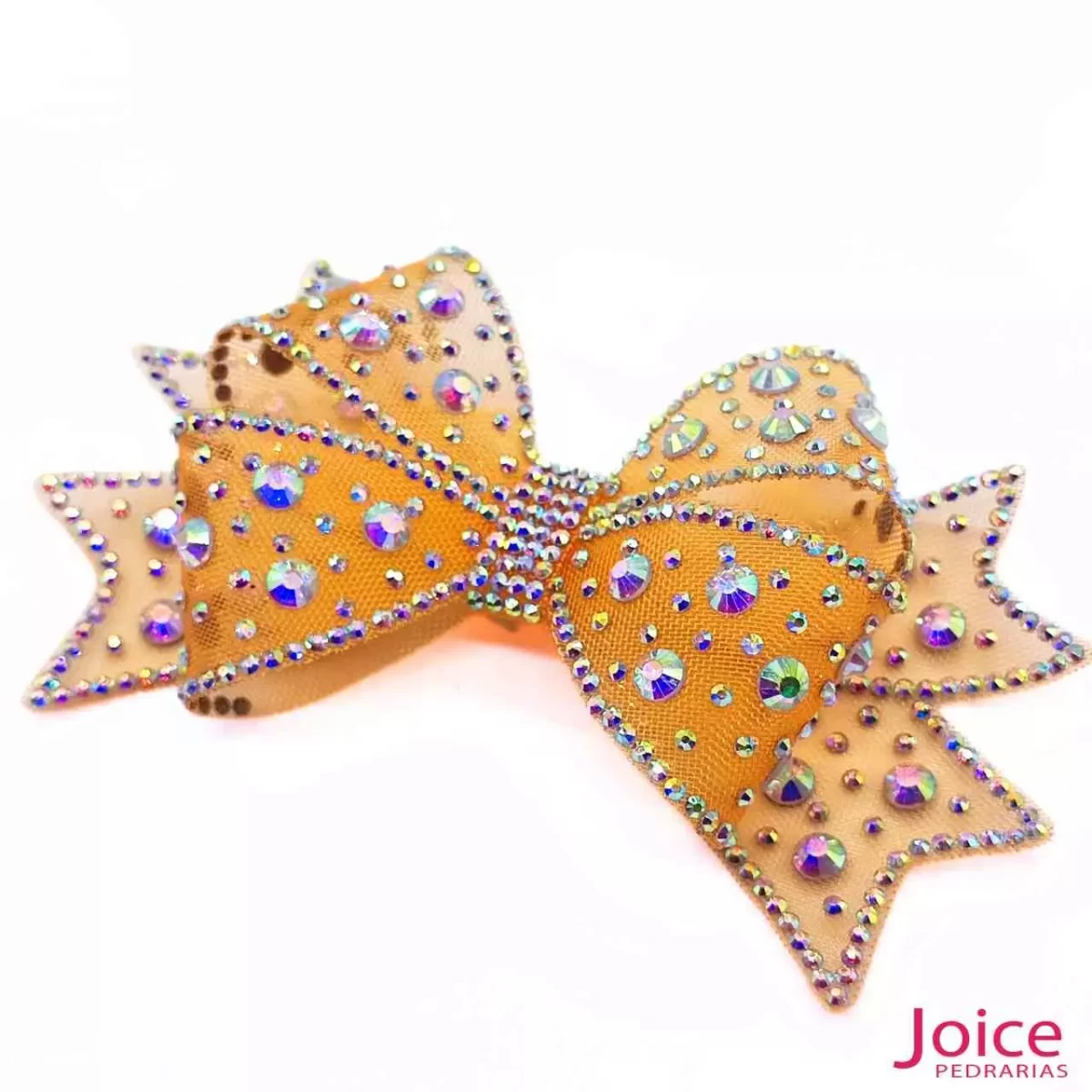 Aplique Laço Transparente Com Strass De Cristal 60mm x 110mm C/10-Unidades Ref:23-948 - Imagem 9