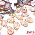 Indiana Gota Base Reto ab Para Colagem 10mm x 14mm C/500Unidades - Imagem 2