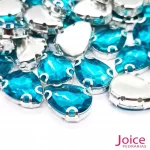 Pedra Engrampada Gota 13mm X 18mm Com Base De Aço C/200-Unidades - Imagem 7