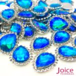 Gota Cristal Imitação Swarovski Com Strass Base De Aço C/200unidades - Imagem 25