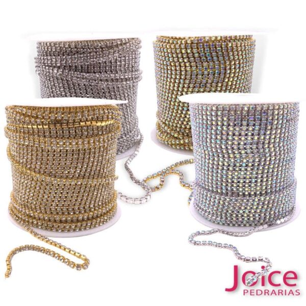 Corrente De Strass ss12 Com 50Metros