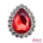 Gota Cristal Imitação Swarovski Com Strass Base De Aço C/200unidades - Imagem 2