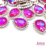 Gota Cristal Imitação Swarovski Com Strass Base De Aço C/200unidades - Imagem 36