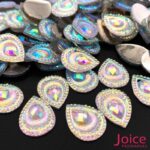 Chaton Resina Gota Pavão Base Reta 13mm x 18mm C/500 unidades - Imagem 9