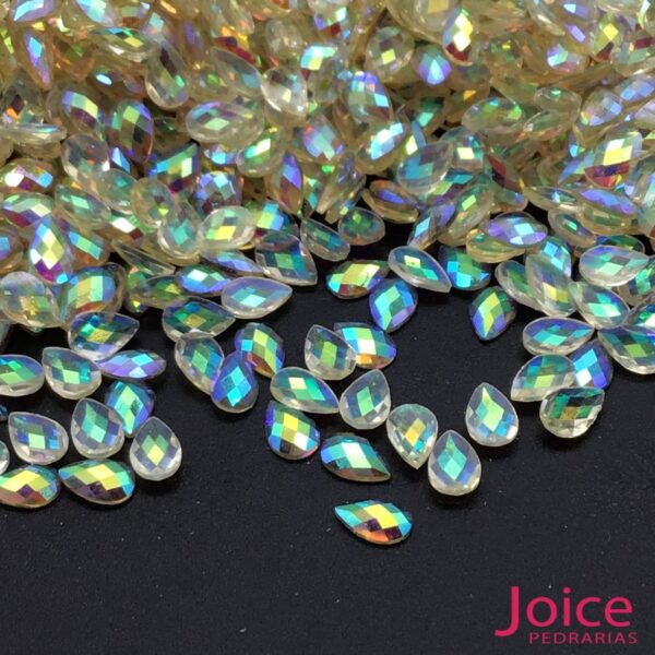 Gota Sextavado acrilico 4mm x 6mm Com Dez Mil Unidades