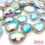 Gota Cristal Imitação Swarovski Com Strass Base De Aço C/200unidades - Imagem 6
