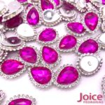 Gota Cristal Imitação Swarovski Com Strass Base De Aço C/200unidades - Imagem 17
