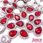 Gota Cristal Imitação Swarovski Com Strass Base De Aço C/200unidades - Imagem 20