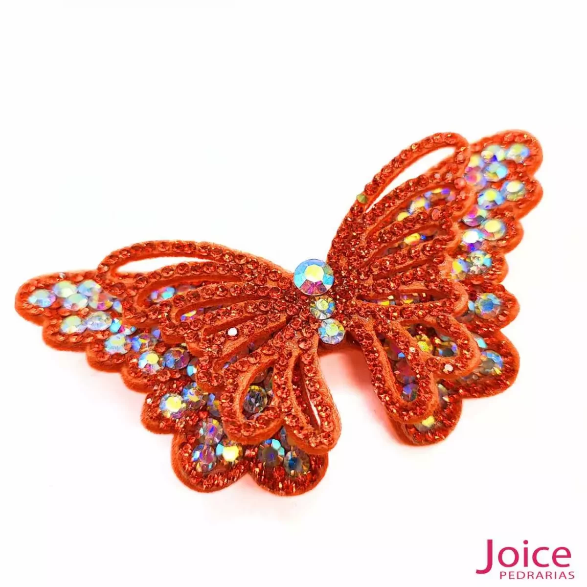 Aplique Borboleta Com Strass De Cristal 50mm x 90mm C/10-Unidades Ref:21-A134 - Imagem 6