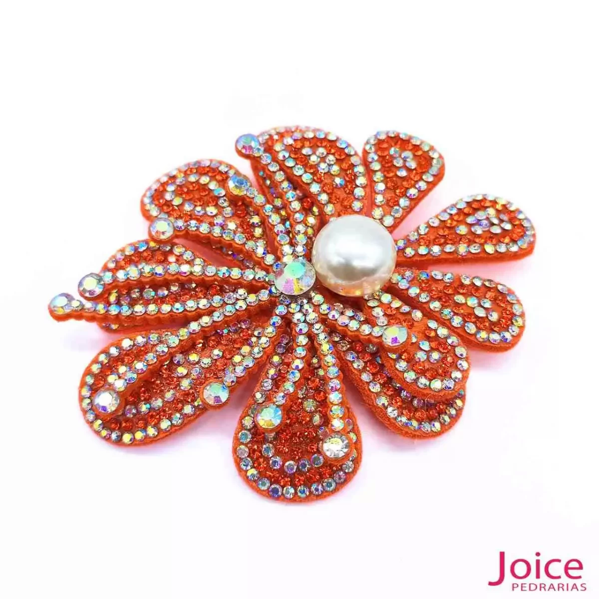 Aplique Flor Com Strass e Pérola De Cristal 70mm X 84mm C/10-Unidades Ref:23-980 - Imagem 11