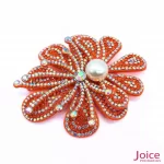 Aplique Flor Com Strass e Pérola De Cristal 70mm X 84mm C/10-Unidades Ref:23-980 - Imagem 11