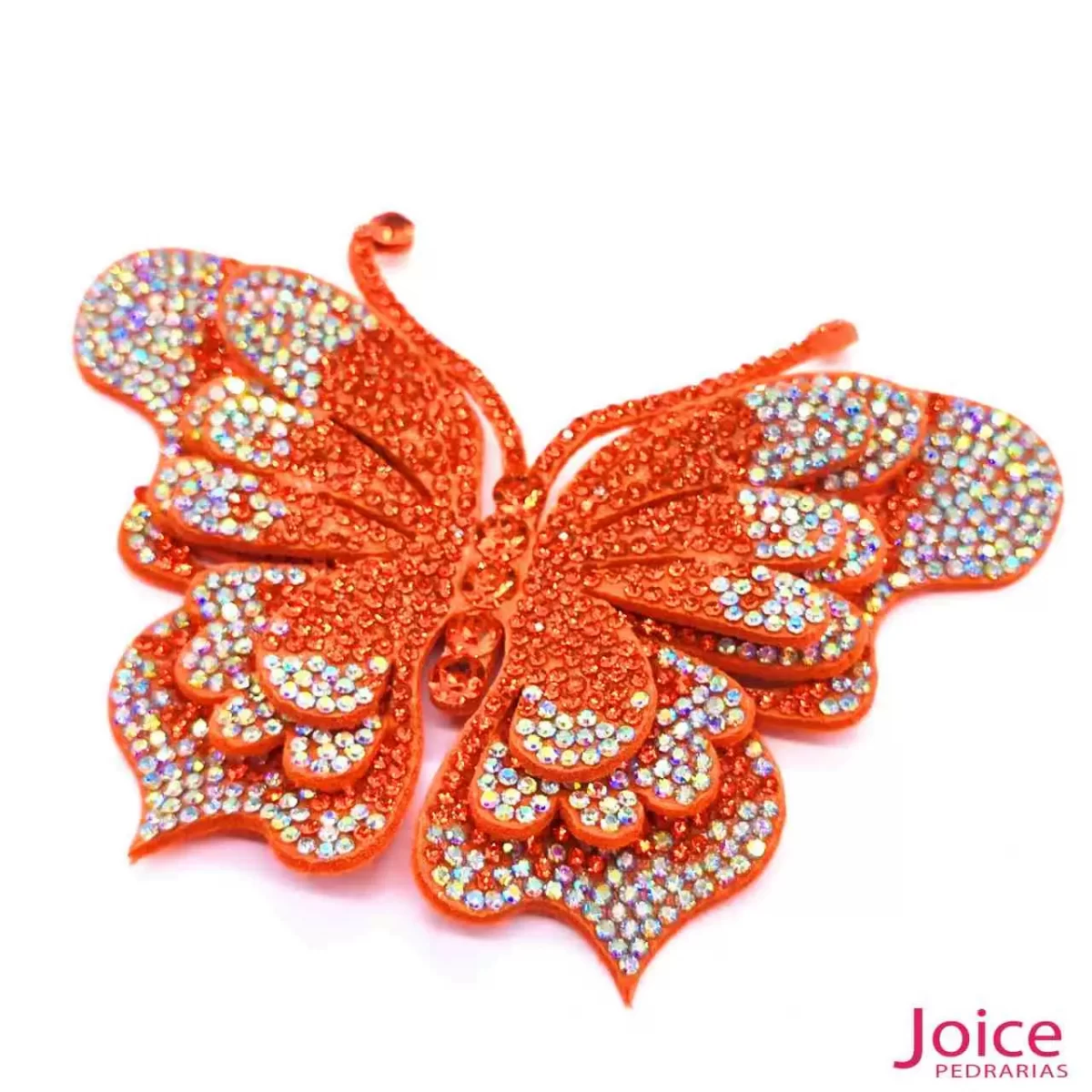 Aplique Borboleta Com Strass De Cristal 90mm x 100mm C/5-Unidades Ref:22-607 - Imagem 12