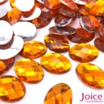 Sextavado Oval 18mm X 25mm Acrílico C/200Unidades