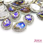 Gota Cristal Imitação Swarovski Com Strass Base De Aço C/200unidades - Imagem 26